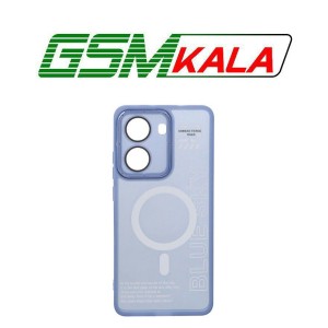 قاب Diamond Space طرح مگ سیف لنز گلس دار Xiaomi Poco X7 Pro - آبی - MPS