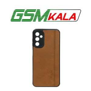 قاب طرح چرم RYOURK مدل Samsung Galaxy A14 - قهوه ای روشن