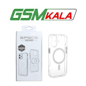 قاب اورجینال Space شفاف Magsafe مدل Apple iPhone 17 (پک دار)