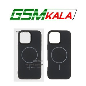 قاب سیلیکونی MagSafe محافظ لنزدار Apple iPhone 16 Pro Max - مشکی (پک دار)