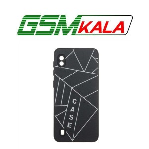 قاب طرح PVD هندسی محافظ لنزدار Samsung Galaxy A10 / M10 - مشکی