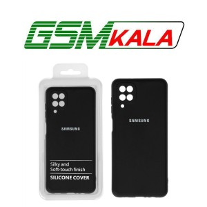 قاب نیو سیلیکون محافظ لنزدار Samsung A12 / M12 / F12 - RFF مشکی (پک دار)