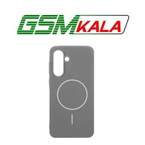 قاب M Pro پشت براق طرح مگ سیف Samsung Galaxy A56 / A36 - خاکستری