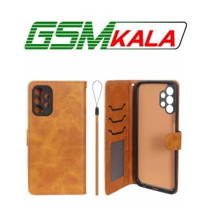 کیف موبایل مگنتی درجه یک داخل خز MNC Plus مدل Samsung Galaxy A13 4G - عسلی