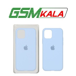 قاب سیلیکونی پاک کنی اورجینال Apple iPhone 11 Pro - آبی آسمانی (پک اصلی)
