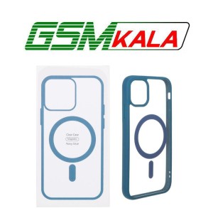 قاب شفاف Apple iPhone 11 با قابلیت شارژ MagSafe - سرمه ای (پک دار)