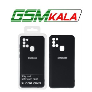 قاب نیو سیلیکون محافظ لنزدار Samsung A21S - RFF - مشکی کد 1 (پک دار)