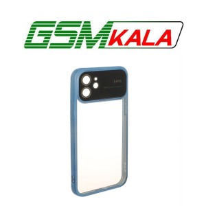 قاب دور رنگی محافظ لنز شیشه ای Apple iPhone 12 - آبی