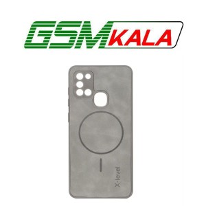 قاب Xlevel جیر طرح مگ سیف محافظ لنزدار Samsung Galaxy A21s - طوسی