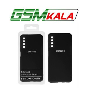 قاب نیو سیلیکون محافظ لنزدار Samsung Galaxy A7 2018 / A750 - RFF - مشکی (پک دار)