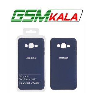 قاب نیو سیلیکون محافظ لنزدار Samsung Galaxy J7 (2015) / J700 - RFF - سرمه ای (پک دار)