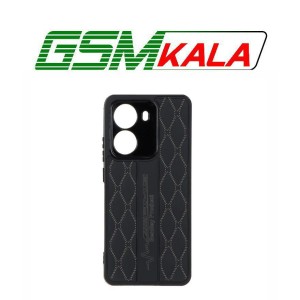 قاب پافر لوزی دور لنز براق Xiaomi Poco X7 Pro - مشکی