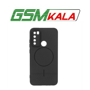 قاب شطرنجی طرح مگ سیف محافظ لنزدار Xiaomi Redmi Note 8 - مشکی