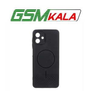قاب شطرنجی طرح مگ سیف محافظ لنزدار Samsung Galaxy A07 - مشکی
