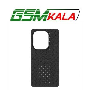 قاب حصیری دور لنز براق Xiaomi Redmi Note 14S / Note 13 Pro 4G / Poco M6 Pro 4G - مشکی