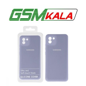 قاب نیو سیلیکون محافظ لنزدار Samsung A03 - RFF - یاسی (پک دار)