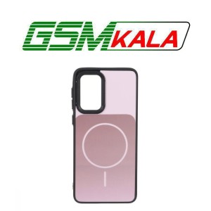 قاب مستطیلی طرح مگ سیف دور لنز برجسته Samsung Galaxy A33 - صورتی