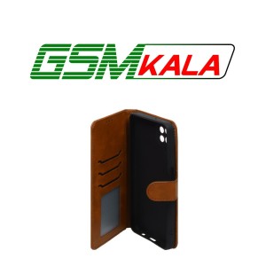 کیف موبایل مگنتی Samsung A12 / M12 / F12 - عسلی