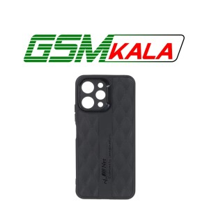 قاب پافر لوزی Imagination دور لنز براق Xiaomi Redmi 12 / Poco M6 Pro 5G - مشکی