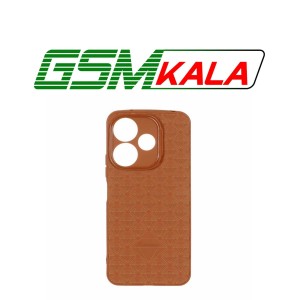 قاب الماسی برجسته Xiaomi Redmi 13X / Redmi 13 4G / Poco M6 4G - قهوه ای