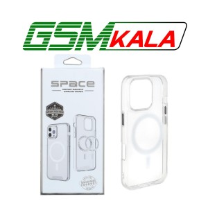 قاب اورجینال Space شفاف Magsafe مدل Apple iPhone 16 Pro (پک دار)
