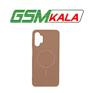 قاب سوزنی طرح مگ سیف Magnet فلزی Samsung Galaxy A13 4G / A13 5G / A04s / M13 4G / M23 / F13 - عسلی