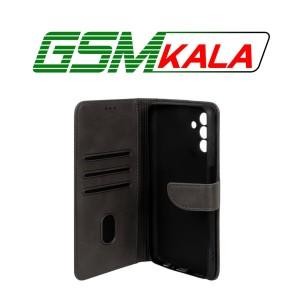 کیف چرمی موبایل مگنتی محافظ لنزدار Samsung Galaxy A04s / A13 5G / M13 4G / M23 / F13 - خاکستری