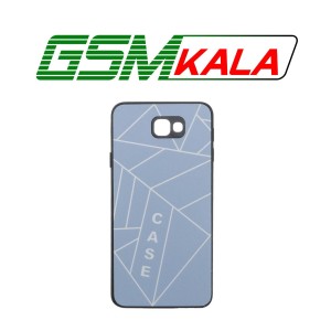 قاب طرح PVD هندسی محافظ لنزدار Samsung Galaxy J7 Prime / G610 - آبی