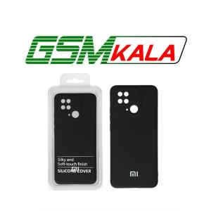 قاب نیو سیلیکون محافظ لنزدار RFF مدل Xiaomi Redmi 10C / Poco C40 مشکی (پک دار)