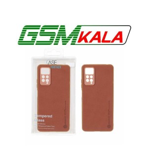 قاب Nillkin سوزنی محافظ لنز دار Xiaomi Redmi Note 12 Pro 4G / Redmi Note 11 Pro - قهوه ای (پک دار)
