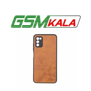 قاب طرح چرم گوزنی Pal Prime مدل Samsung Galaxy A03s / A02s - عسلی