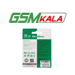 رم میکرو 16 گیگ میکروسونیک MicroSonic 533X U1 C10 80MB/s