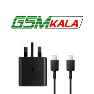 شارژر دیواری 25 وات سامسونگ EP-T2510 PD 3A + کابل تبدیل تایپ سی