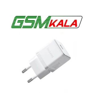 شارژر دیواری 20 وات باسئوس P10111602213 QC3.0 PD 3A + کابل تبدیل تایپ سی