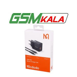 شارژر دیواری 20 وات مک دودو CH-1952 QC3.0 PD 3A + کابل آیفونی