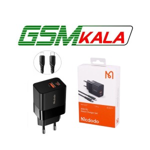 شارژر دیواری 20 وات مک دودو CH-1952 QC3.0 PD 3A + کابل آیفونی