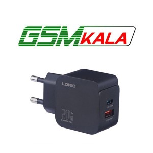 شارژر دیواری 20 وات الدینیو Q1 QC3.0 PD 3A + کابل تایپ سی