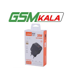 شارژر دیواری 20 وات الدینیو Q1 QC3.0 PD 3A + کابل تایپ سی