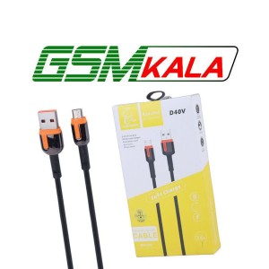 کابل میکرو یو اس بی فست شارژ 3.6 آمپر دنمن D40V طول 1 متر