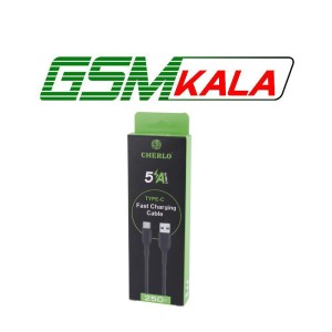 کابل کوتاه تایپ سی فست شارژ 5 آمپر چرلو CH-TC-SM10 طول 25 سانتی متر