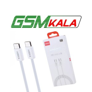 کابل دو سر تایپ سی فست شارژ 60 وات هیسکا LX811CC طول 1 متر