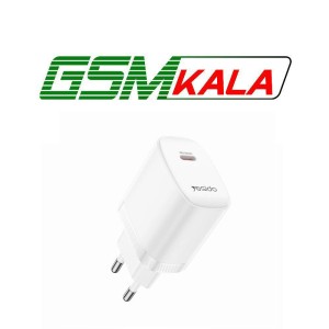 شارژر دیواری 20 وات یسیدو YC105 GaN PD 3A + کابل تبدیل تایپ سی