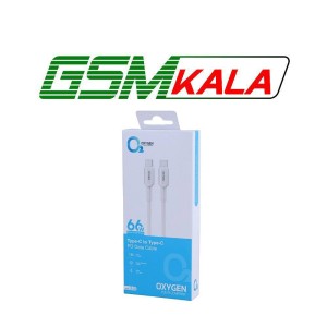 کابل دو سر تایپ سی فست شارژ 60 وات اکسیژن LX-23 طول 1 متر
