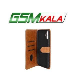 کیف موبایل مگنتی Crystal داخل مخمل Samsung Galaxy A06 - عسلی