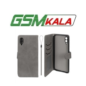 کیف موبایل مگنتی درجه یک داخل خز MNC Plus مدل Samsung Galaxy A02 / M02 - خاکستری