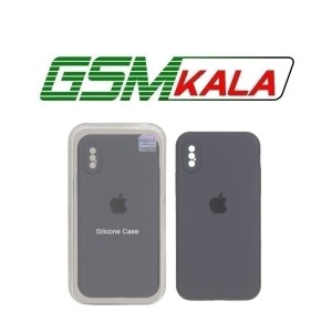 قاب سیلیکونی پاک کنی اورجینال Master Quality مدل Apple iPhone X / iPhone XS - خاکستری (پک دار)