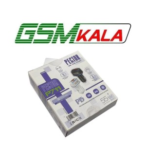 شارژر فندکی PECTOR P711 دو پورت 55 وات سوپر فست شارژ