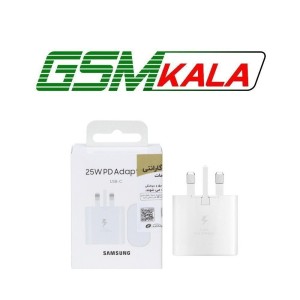 آداپتور شارژ سه پین فست و PD تک پورت SAMSUNG Type-C مدل EP-TA800 25W