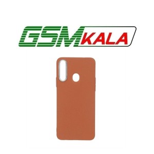 قاب سوزنی لنز سیلور Samsung Galaxy A20s - قهوه ای