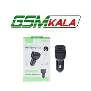 شارژر فندکی PD و فست سه پورت مدل X08 75W - مشکی - RYL